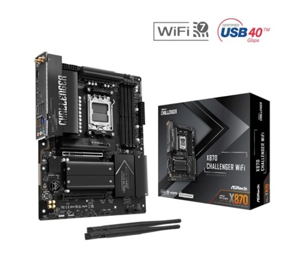 ASRock MB Sc AM5 X870 Challenger WiFi, AMD X870, 4xDDR5, 1xHDMI, 2xUSB4, WiFi EDF_1883149