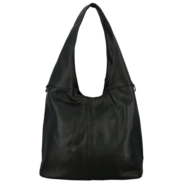 Trendy dámská koženková kabelka na rameno Marlen, černá