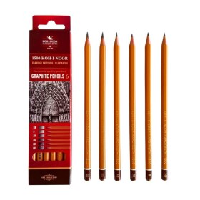 Koh-i-Noor 1501 sada 6 grafitových tužek HB-8B, papírová krabička