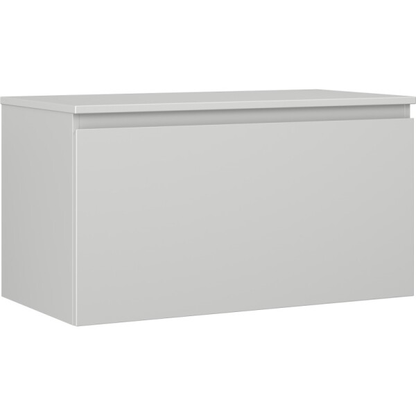 MEXEN/S - Orio koupelnová skříňka pod umyvadlo 90 cm s deskou, 1 šuplík, šedá mat 91A10-09047-1-BFC62