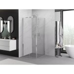 MEXEN/S - Exo sprchový kout skládací dveře 90 x 90, transparent, chrom 816-090-090-01-00