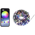 Sygonix SY-5167250 USB světelný řetěz napájení přes USB Počet žárovek 200 LED RGB Délka světel: 19.9 m lze řídit prostřednictvím aplikace, časoměřič, se