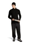 ICEBREAKER Mens Merino 400 RealFleece Grid LS Half Zip, Black (vzorek) velikost: M