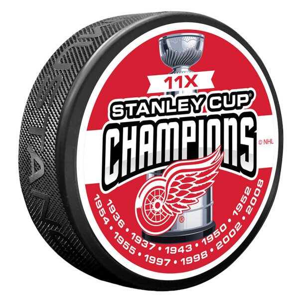 Mustang Puk Detroit Red Wings NHL 11 TIME CHAMPS