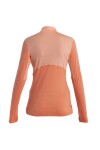 ICEBREAKER Wmns Merino 200 Realfleece™ Descender LS Half Zip, Glow/Tang/Cb (vzorek) velikost: S