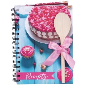 Kniha na recepty vařečkou A5 Cake spirála