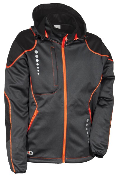 Bunda COFRA JACUZIA Barva: Antracitová/ Oranžová, Velikost: M (V387_0_04_M)