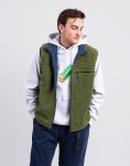 Gramicci Reversible Sherpa Vest OLIVE/DUSTY NAVY L
