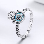 ELENYS Royal Fashion prsten Hamsa symbol ochrany Velikost: 7 (EU: 54-56)
