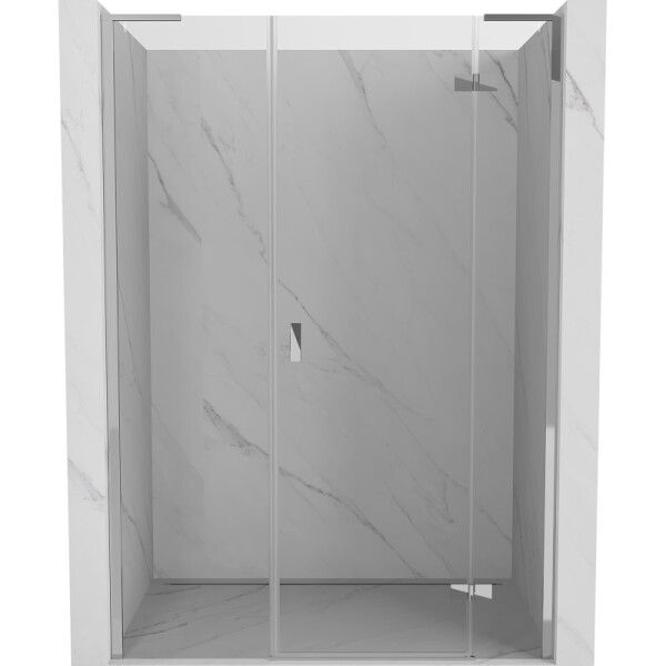 MEXEN/S - Mist-H L sprchové dveře křídlové pravé 155, transparent, chrom 8A5L-155-001-01-00-P