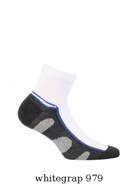 Pánské kotníkové ponožky Wola W 94.1N4 Ag+ grey 39-41