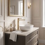 REA - Umyvadlová baterie PREMIUM Maxim Brush Gold High REA-B8951