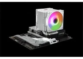 Scythe Mugen 6 Dual Fan ARGB bílá / Chladič CPU / 2× 120 mm / PWM / 350–2500 ot/min / LGA1851 / AM4, AM5 (SCMG-6000DWR)