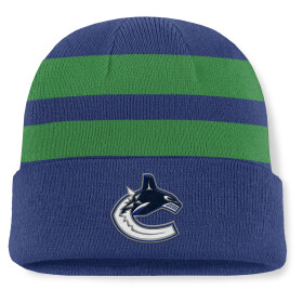 Fanatics Pánská zimní čepice Vancouver Canucks NHL Swipe Cuffed Beanie