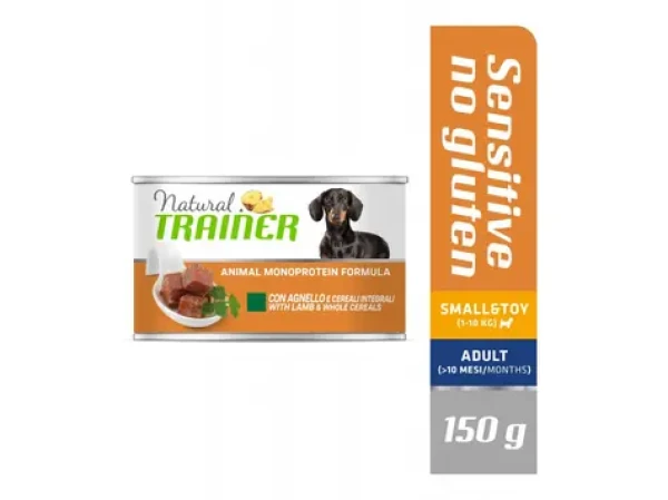 Natural Trainer SENSITIVE Adult ST jehněčí rýže 150 g LT / Konzerva pro psy (8059149259499)