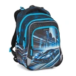 Bagmaster LUMI 26 C školní batoh – auto Modrá 23 l 230403