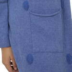 HOSH Dámský puntíkovaný kardigan Velikost: UNI, Barva: Tmavě modrá