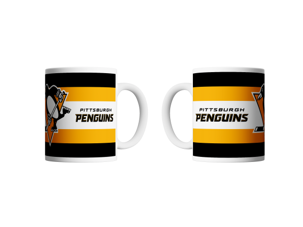 Great Branding Hrnek Pittsburgh Penguins NHL STRIPES (330ml)