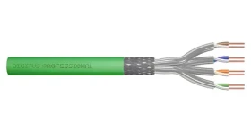 Digitus Cat8.2 S/FTP zelený / Instalační kabel / 500 m / AWG 22/1 / LSZH / Dca / 2000 MHz (DK-1843-VH-5)