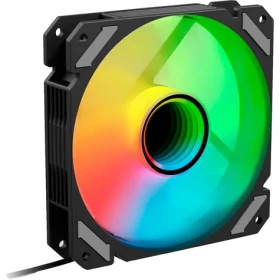 Sharkoon SHARK Mirror RGB PWM černá / větráček / 120mm / RGB / 26.8 dBA / 1500 RPM / 99.52 m3h (4044951042449)