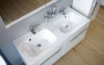RAVAK - Chrome Dvojumyvadlo 120x49 cm, se 2 otvory pro baterie, bílá XJG01112000