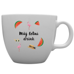 Personalizovaný MEGA XXL keramický hrnek 1 000 ml s letním mixem