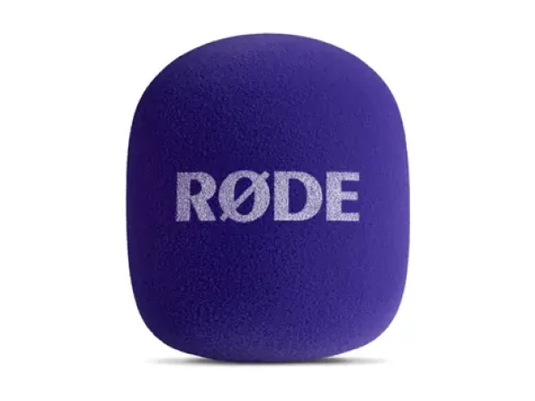 Rode Interview GO fialová / Ruční adaptér / pro Wireless GO, GO II, GO 3, PRO, ME / ochrana proti větru (INTERVIEWGOPUR)