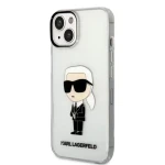Pouzdro Karl Lagerfeld iPhone 14 IML NFT Ikonik čiré