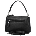 Trendy dámská kožená kabelka na rameno Annisa, černá