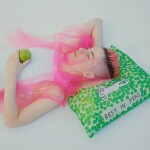 Skládací nákupní taška LOQI CONSTANT BAGEL Rest in Peas