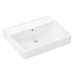 HANSGROHE - Xanuia Q Umyvadlo 60x48 cm, s přepadem, bez otvoru pro baterii, bílá 60240450