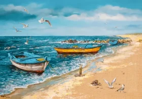 Castorland 53919 Art Collection: Ráno na mořském pobřeží