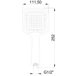 INVENA - Sprchová hlavice ISLAY AS-88-001-M
