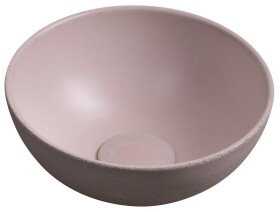 SAPHO - MINOR betonové umývátko na desku, Ø 26cm, růžová mat MR26021