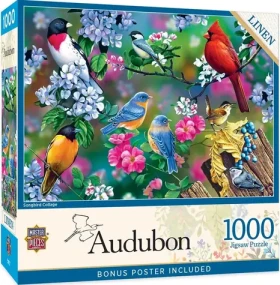 MASTERPIECES Puzzle Audubon: Koláž zpěvných ptáků