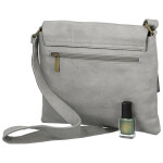 Trendy dámská koženková crossbody kabelka Ada, šedá