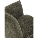 Židle jídelní, zelená látka, černý kov, otočný mechanismus 90°/90° (L/P) - funkce reset