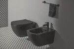 IDEAL STANDARD - Tesi Závěsné WC, Aquablade, černá T0079V3