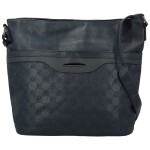 Módní dámská koženková crossbody kabelka Blandina new, tmavě modrá
