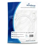 MediaRange bílá / Anténní kabel / Koax vidlice - Koax zásuvka / 75 Ohm / 1,5 m (MRCS162)