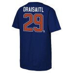 Outerstuff Dětské tričko Leon Draisaitl #29 Edmonton Oilers NHL Flat Name & Number Short Sleeve Cotton Velikost: Dětské XL (170 – 176)