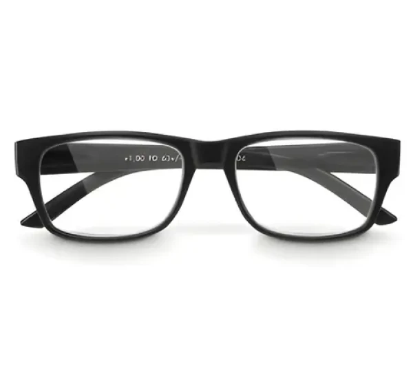 Hama +1,0 dpt matná černá / Brýle na čtení / plastový rám / Twinflex
