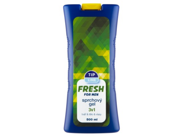 Tip Line Sprchový gel Fresh for Man 3 v 1 500ml
