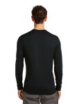 Pánské merino triko s dlouhým rukávem ICEBREAKER Mens 200 Oasis LS Crewe Icebreaker, Black velikost: S