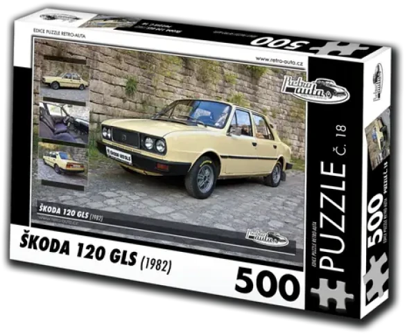 RETRO-AUTA Puzzle č. 18 Škoda 120 GLS (1982)