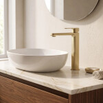 REA - Umyvadlová baterie Arlo Brush Gold, vysoká REA-B0977