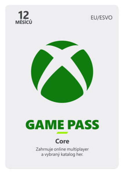 Microsoft Game Pass Core 12m / přístup na 12 měsíců / elektronická licence (S5T-00023)