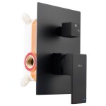 Erga Dual, podomítková sprchová souprava s dešťovou hlavicí 30x30 cm, i-BOX instalační systém, černá matná, ERG-YKA-BP.DUAL30-BLK