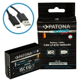 PATONA Platinum baterie pro foto Canon LP-E10 / 1020mAh / Li-Ion / USB-C nabíjení (PT1404)