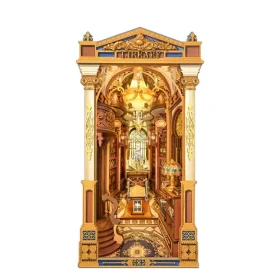 RoboTime 3D skládačka Zarážka na knihy Miniatura domečku Knihovna divů